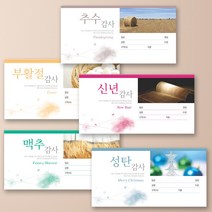 예닮 카드형 절기봉투 5종(각 100매 패키지) 1세트 헌금봉투 절기헌금봉투 감사헌금 규격봉투 교회용품 주보 십일조 봉투, 모조 100g (5종)
