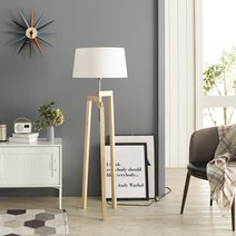 루미앤 우드 거실 장스탠드 MW_04M +밝기조절 LED전구 (당일발송) 결혼선물 집들이선물, 네츄럴