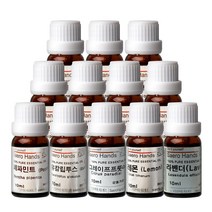 새로핸즈 천연 에센스 아로마오일 10ml 17종택1 라벤더/티트리/파인/페퍼민트, 01. 오렌지스윗