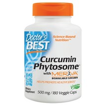닥터스베스트 커큐민 피토좀 500mg 베지 캡 글루텐 프리 비건, 180정, 1개