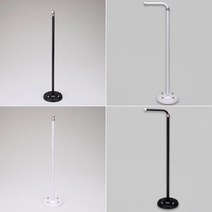 가벼운 투광등기구용 길이조절 파이프 거치대 받침대, 기역자 백색, 1개