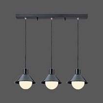 루미아르떼 코디 3등 펜던트 조명, 코디 3등 펜던트 블랙