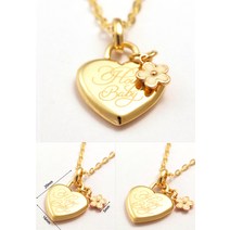 18K GOLD [미아방지목걸이] 하트꽃데이지_BP898