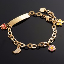 18K GOLD [미아방지팔찌] 공주놀이_BB264, 단품