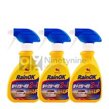 불스원 레인OK 발수코팅세정제 2in1-300ml 3개 유리 세척제 발수제 발포제 코팅제, 300ml