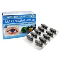 웰시헬스 호주산 빌베리 추출물 10000 고함량 루테인 눈 60정 MVG60N, 1개