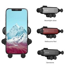 QM3 TUSA 송풍구용 포인트 심플 스마트폰 거치대, 1개, 실버