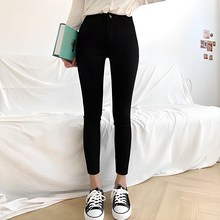  잘빠진 여성용 리얼 스판 스키니 팬츠 
