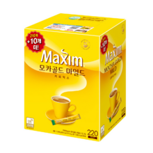 맥심 모카골드 마일드 커피 믹스, 1박스, 12g, 220개입