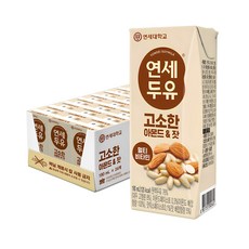 연세두유 고소한 아몬드 & 잣, 190ml, 24개