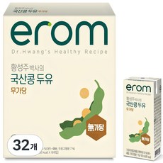 이롬 황성주 박사의 국산콩 두유 무가당, 190ml, 32개