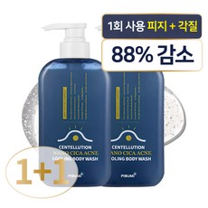 피부미 센텔루션 나노시카 아크네 쿨링 바디워시 500ml, 2개