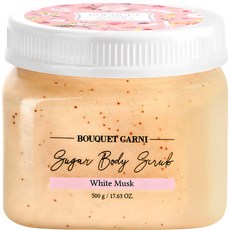 부케가르니 슈가 바디스크럽 화이트머스크향, 500g, 1개