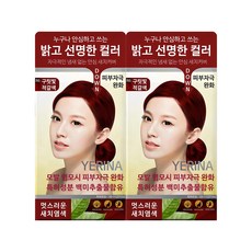 예리나 센스 멋내기새치커버, 2개, R6구릿빛적갈색