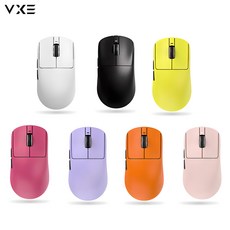 [성의샵] VGN VXE시리즈 무선 경량화 게이밍 마우스 R1-SE/R1-SE PLUS/R1/R1-PRO/R1-PRO MAX 버전/PAW3395게임전용 마우스, 화이트, R1모델