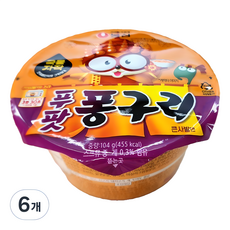 농심 푸팟퐁구리 큰사발면 104g, 6...