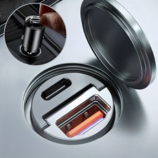 [매립90W] 차량용 초고속 시거잭 충전기 USB C타입 PD QC, USB + C, 2구, 1개 USB + C, 2구, 1개