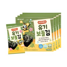 아이배냇 유기 보들 김, 김맛, 20g, 4개 - 처음먹는어린이김순수