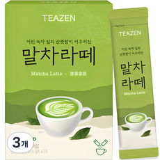 티젠 말차라떼, 14.5g, 7개입, 3개 - 모떼퀸