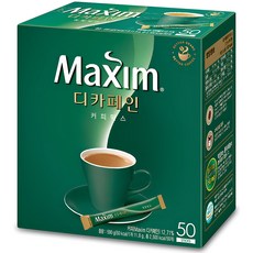 맥심 디카페인 커피믹스, 11.8g, 50개입, 1개, 11.8g
