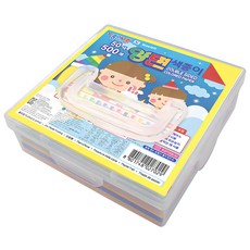 종이나라 케이스 양면 색종이, 50색, 500매 - 이미지 1