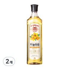 해표 카놀라유, 900ml, 2개 - 면실유