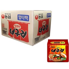 농심 얼큰한 너구리 120g, 40개