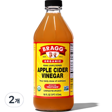 브래그 사과 식초, 473ml, 2개