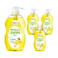 탐사 베이킹소다 주방세제 레몬향, 780ml, 4개