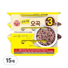 오뚜기 맛있는 오뚜기밥 오곡, 210g, 15개