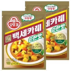 오뚜기 백세카레 순한맛, 100g, 2개