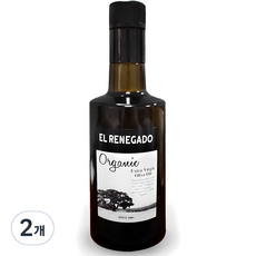 엘레네가도 유기농 엑스트라버진 냉압착 올리브오일, 500ml, 2개