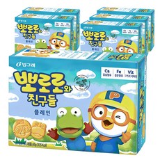 빙그레 뽀로로와친구들 플레인, 65g, 6개 - 뽀로로치킨