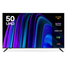 이노스 4K UHD LED TV 50인치 제로베젤 티비, 125cm(50인치), NEW E5000UHD, 스탠드형, 고객직접설치