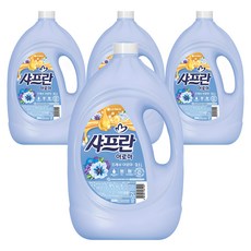 샤프란 아로마 섬유유연제 프레쉬 아로마 본품, 3L, 4개
