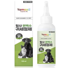 탐사 순한 편백수 반려동물 귀세정제 100ml, 1개 - 강아지귀염증약