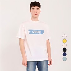 지프 남여공용 페인팅프린트 빅 지프 반팔 티셔츠 JM6TSU391