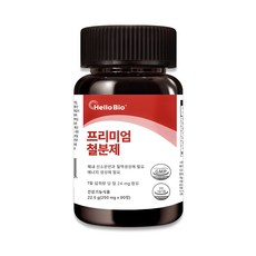 헬로바이오 프리미엄 철분제, 1개, 90정