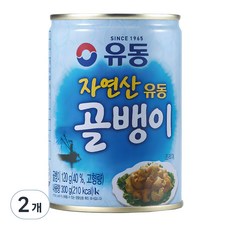 유동 자연산 골뱅이 통조림, 300g, 2개