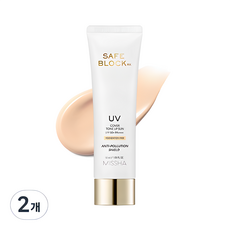 미샤 세이프 블록알엑스 커버 톤업 선크림 SPF50+ PA++++