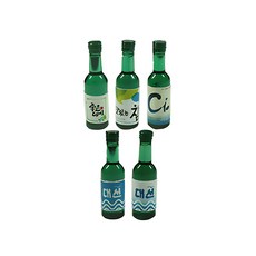 쪼만한마을 소품용 미니어쳐 소주 경상도 모음집 5p