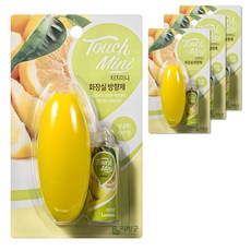 리빙굿 터치미니 화장실 방향제 상큼한 레몬향 본품