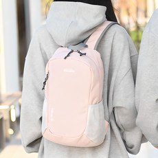 담앤드솜 담산 배낭 15L 남녀공용 백팩, 우유핑크