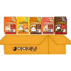 아이배냇 유아용 베베 순한 덮밥 소스 5종 짜장2+카레2+새우달걀2+소불고기2+간장찜닭2, 10개, 50g