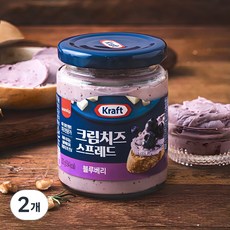 크래프트 크림치즈 스프레드 블루베리, 200g, 2개