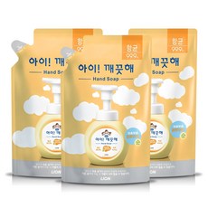 아이깨끗해 폼 핸드솝 순 파우더향 리필, 450ml, 3개