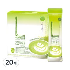 Lookas9綠茶拿鐵沖泡粉隨身包, 18.9g, 10條, 2盒