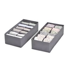 comet 高級內衣褲收納盒, 灰色, 1套
