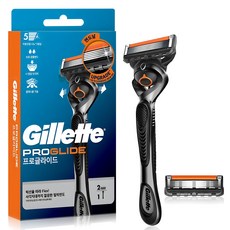 Gillette 吉列 2024 ProGlide手動刮鬍刀+刮鬍刀片 2入組, 1組