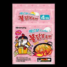 삼양 까르보 불닭볶음면 130g, 4개